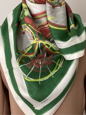 Herme 'New Springs' Silk Scarf